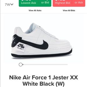Nike Air Force 1 White Black (W)